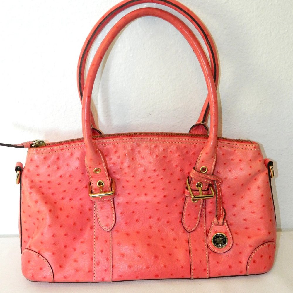 Dooney & Bourke Embossed Ostrich Satchel